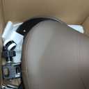 Kaleurrier Saddle Stool Rolling Swivel Height Adjustable with Wheels, Heavy Duty Anti-Fatigue Ergonomic Saddle Chair for Hair Beauty Salon Lab Dental Massage Office Home Kitchen (with Back, Coffee)