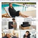 Casa Platino 100% Cotton Bath Towel Pack of 8 - Soft, Quick Dry & Highly Absorbent - 2 Bath, 4 Washcloths, 2 Hand Towels for Bathroom - Durable, Premium Quality & Ideal Gift for Him - Midnight Black