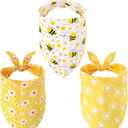 3Pcs Spring Summer Dog Bandanas Reversible Dog Holiday Scarf Adjustable Triangle Pet Bandanas for Medium Large Puppy Pet Decorations