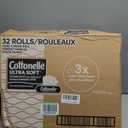 Cottonelle Ultra Comfort Toilet Paper with Cushiony CleaningRipples Texture, 32 Family Mega Rolls = 144 Regular Rolls (8 Packs of 4)