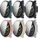 Hard PC Bumper Intended for Garmin Venu 4 Case 41MM 45MM Smartwatch Screen Protector All-Around Shell Shockproof Protective Cover Accessories (6PACKS, 41MM)