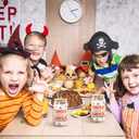 Whaline 2 Pack Halloween Drinking Glasses 16oz Scary Pumpkin Glass Cup Orange Pink Iced Coffee Cup with Lid Straw for Fall Halloween Cocktail Whiskey Beer Soda