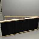 Dog Ramp for Bed - Foldable Small to Large Dog Ramp for Couch - 6 Adjustable Height from 12" to 24" - Stairs with High Traction Mat - Wooden Portable Ramp for Dogs to Get on Bed Couch Car Up to 200LBS (Burlywood(black))