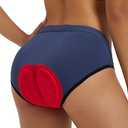baleaf Women's 4D Padded Bike Underwear Cycling Shorts Biking Bicycle MTB Briefs Gear Clothes Biker Padding (X-Large, Navy Blue)