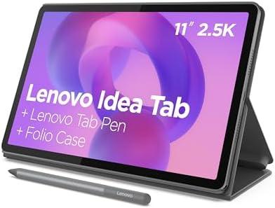 Lenovo Idea Tab - College Tablet - 11″ 2.5K IPS Touchscreen Display - 90Hz - MediaTek Dimensity 6300-8 GB Memory - 256 GB Storage - Integrated Arm Mali-G57 MC2 - Tab Pen and Folio Case