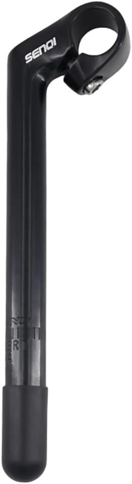 SENQI 22.225.4mm Electroplating Gooseneck Stem Aluminum Alloy Stems with Teeth BSB040 (Black)
