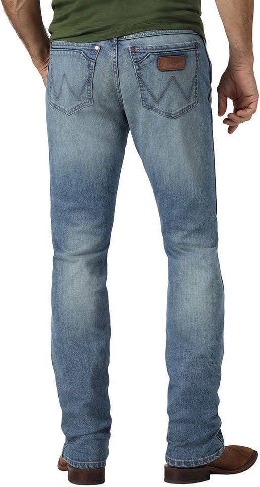 Wrangler Mens Retro Slim Fit Straight Leg Jean (34W x 32L, Jacksboro)