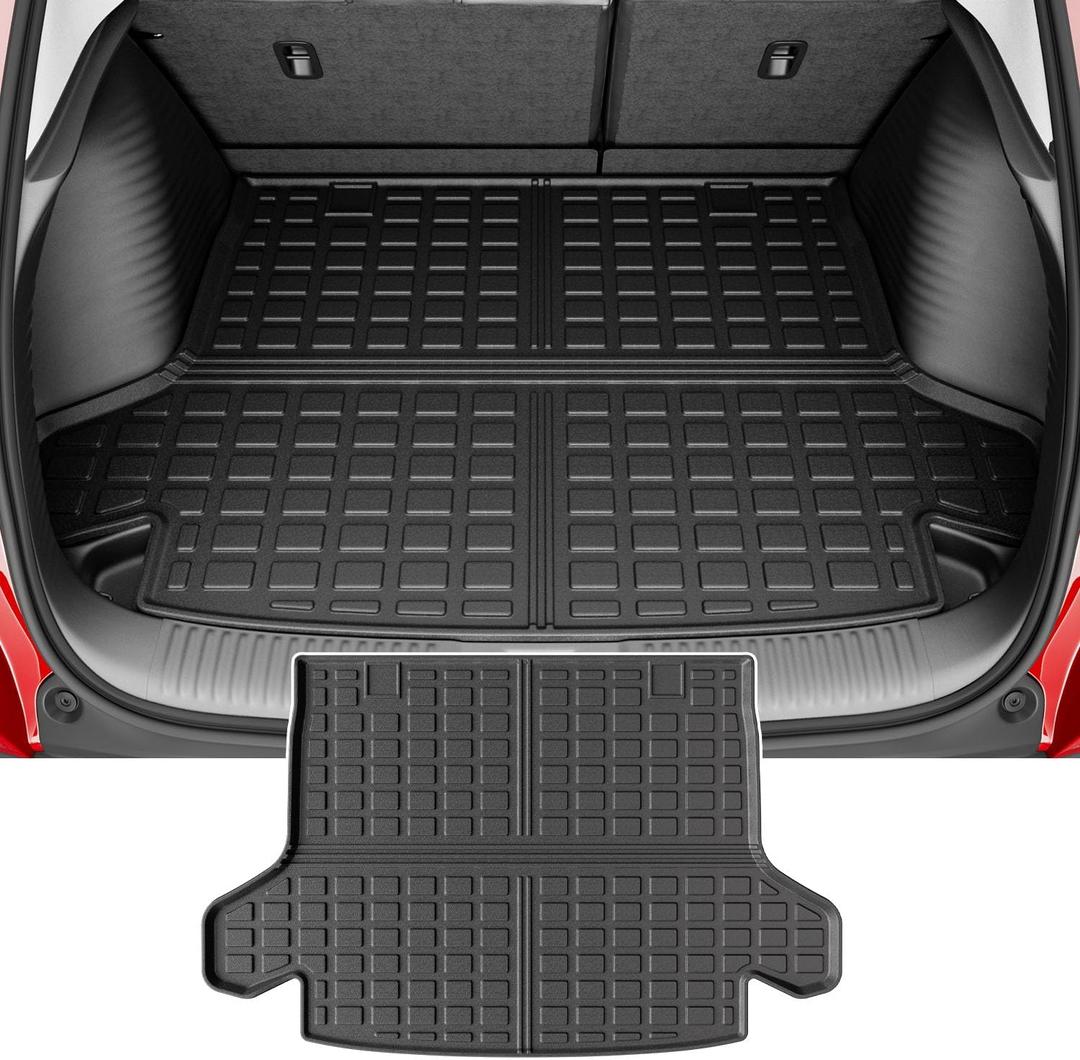 powoq Cargo Liner Compatible with 2023-2026 Honda HRV Car Trunk Mat TPE Cargo Mat Replacement for 2023-2026 Honda HRV Accessories