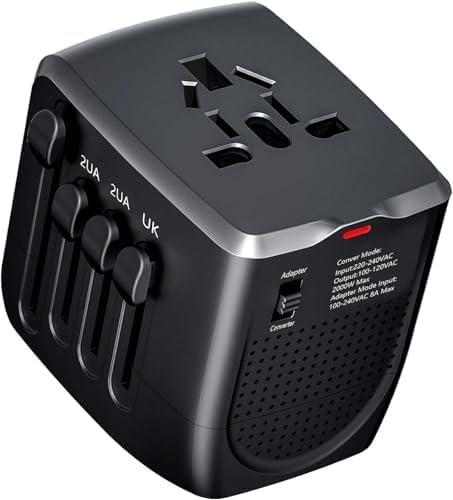 Travelconverter Adapter Voltage Converter That Steps Down 230 Volts to 120 Volts for use in Over 200 Countries,Including The U.S., U.K., Europe, and Australia