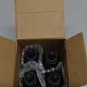 4 Pack, 2 oz Bottles with Dropper & 1 Funnel & 4 Labels - Essential Oils Bottles for Health, Personal Care & Beauty - 60ml Thick Dark Amber Glass Tincture Bottles, Refillable Cosmetic Containers