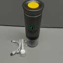 Electric Espresso Machine, 3 In 1 Portable Coffee Maker for Travel, 4-6 min Self-Heating, Compatible with Ground Coffee & Large Capsules, Small Capsules, for Hiking, Camping, RV, Office (Black)