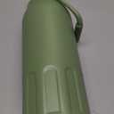 Insulated Water Bottle with Handle and Strap,Vacuum Travel Tumbler with Cup Lid,Thermo Coffee Cup for Hot Cold Drinks 50 OZ,Army Green