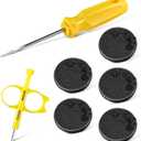 7 Pack Sprinkler Rubber Head Cap Tool Kit Compatible with Hunter PGP Rotor Protective Rubber Cap, Sprinkler Pars Replacement, Lawn Irrigation Parts for Automatic Irrigation Water System
