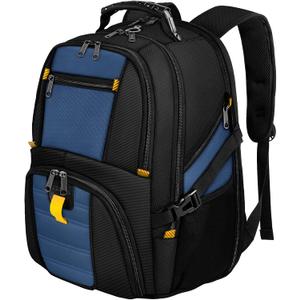 YOREPEK Large Backpack for Men, Extra Large Laptop Backpacks for Men Women, Water Resistant Travel Backpack Airline Approved Business Work Bag Fits 17 Inch Computer, Black