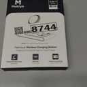 Foldable 3 in 1 Magnetic Wireless Charging Station for Apple Devices, Leather-Like Fast Wireless Charger Dock with Night Light for Magsafe iPhone 17/16/15/14, Apple Watch, AirPod,Gift for Men (Black)