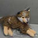 5 Pcs Wolf Stuffed Animal Set, 16 Inch Large Mommy Stuffed Wolf Plush Toy with 4 Cute Babies Wolves Inside, Furry Wolves with Pups Soft Plushies for Kids Boys Girls Easter Christmas Birthday Gift,Wolf