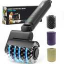 Leebein Electric Grill Brush for Outdoor, 2026 TikTok BBQ Grill Cleaner with 3 Heads, 3-Speed & Angle Adjust Cordless Rotary Grill Brush, 150Mins Runtime Grill Cleaning Brush for Barbecue Grates (Black)