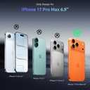 for iPhone 17 Pro Max case,Crystal Clear Hard PC Back +Soft TPU Frame Shockproof Military-Drop Protection,Classic Hybrid Case for iPhone 17 Pro Max-6.9"(Black)