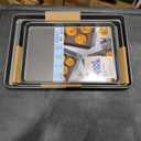 GoodCook Everyday Nonstick Baking Sheet Set, 3 Pack Includes One Small, Medium & Large Pan Carbon Steel Construction Cookie Sheet Bakeware Set, Gray