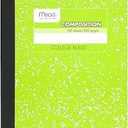 Mead Composition Book, Wide Ruled, 100 sheets, 93/4" x 71/2", Only one