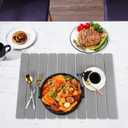 Cabilock Absorbent Stone Dish Drying Mat 23X15 Inch Gray Kitchen Counter Drying Tray for Dishes Cups Utensils Quick Water Absorption