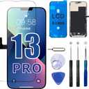 ZTR for iPhone 13 Pro Screen Replacement, 6.1'' LCD COF Display and Touch Digitizer Full Assembly with Repair Tool Kits, 120Hz Promotion, Screen Protector (for A2483, A2636, A2639, A2640, A2638)