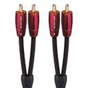 Audioquest Golden Gate Stereo Cable with 4 RCA Plugs, 0.6 m.