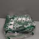 Christmas Area Rug 8x10 Chrtistmas Tree and Snowflakes Machine Washable Rug Holiday Decorative Bordered Floor Cover Non Slip Stain Resistant Carpet Rug for Living Room Bedroom, Green