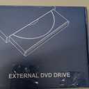 External CD/DVD Drive for Laptop, USB 3.0 and Type-C USB CD/DVD External Drive DVD Burner, DVD Drive USB External with Extended Data Cable, Portable CD Burner for Mac OS Windows Linux