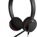 Jabra Evolve 20 Wired Headset (2025 Edition) - Dual-Ear Set for Office and Work from Home - Call Control - All Platforms - USB-C/A Connectivity - Black