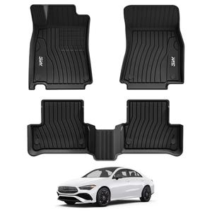 3W Floor Mats for Mercedes Benz CLA 250(2020-2026) / GLA 250(2021-2026), TPE All Weather Custom Fit Floor Liner for Benz CLA GLA, TPE All-Weather Custom Fit Car Liners