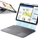 ESR for iPad (A16) 11th/10th Gen Flex Keyboard Case, Ultra-Light Magnetic Detachable Keyboard for iPad 10.9" with Writing/Viewing Modes, Larger Precision Trackpad, Dark Gray