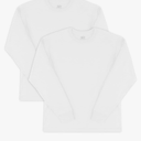 Fruit of the Loom Men's Eversoft Cotton Long Sleeve T Shirts, Breathable & Moisture Wicking with Odor Control Set Of 2, S