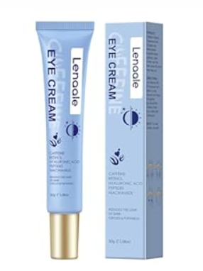 Caffeine Eye Cream, Under Eye Cream for Dark Circles and Puffiness, 5 in 1 with Retinol Niacinamide Hyaluronic Acid& Peptides - Eye Cream Anti Aging for Reduce Wrinkles, Puffiness and Bags Under Eyes 