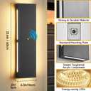 Dusk to Dawn Outdoor Wall Sconces, Modern LED Garage Light Fixtures, 24 Inches