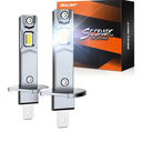 SEALIGHT H1 Fog Bulbs, 50,000LM Super Brighterness 1:1 Mini Size, 6500K Cool White Fog Lights, 3 Minutes Inatallation, Pack of 2