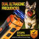 MuShang Dog Bark Deterrent Device, 3X Ultrasonic Anti Barking, 6 Training Modes 23 FT Range Barks No More Indoors Outdoors Behavior Correct Safe & Humane Rechargeable Compact Bark Control for Dogs
