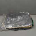 LONBET Laundry Basket with Lid, Made from Breathable Fabric | Aesthetic Clothes Hampers for Laundry with Side Handles & Sturdy Bamboo Frame (26 Gallons - Single, Grey)