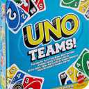 Mattel Games UNO Teams Card Game for Kids, Adults & Family Night, Parties & Travel with Special Rules