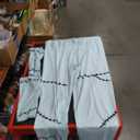 Suhine 2 Pcs Halloween Costume Accessories for Women Light Blue Sleeves Halloween Leggings for Halloween Cosplay Favor Christmas Costume Party Dress Up Supply Size XL