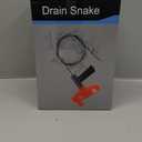 Drain Snake Auger 33 Feet, Plumbing Snake Drain Hair Clog Removal Tool, Heavy Duty Toilet Snake Auger, Sink Unclogger Drain Cleaner Tool for Bathroom Kitchen Tub Shower Drain Clog Remover With Gloves