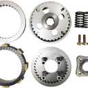 Clutch Kit for Honda Rebel 250 CMX250/C/X, Heavy Duty Springs Driver Complete Clutch Disc Plate Kit for 1985-2016 Nighthawk 250 CB250 1991-2008