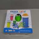 FANS-ONE Slushie Cup, 2 Pack Slushy Maker Cup, Frozen Magic Squeeze Cups for Juice Milk Yogurt Ice Cream Make, DIY Cooling Cup with Lid & Straw Cool Stuff Things for Kids Friends Family (Blue+Green)