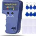 125KHz RFID Copier Handheld ID Card Writer with 6 Key Fobs & 6 Blank Cards, Compatible with T5577 & More