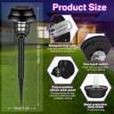 Qualirey 12 Pcs Solar Bug Zapper Outdoor Waterproof Solar Mosquito Zapper Outdoor Solar Powered Mosquito Killer Lamp Mosquito Repellent Lamp for Patio Yard Garden Insect (Purple Light, Warm Light)