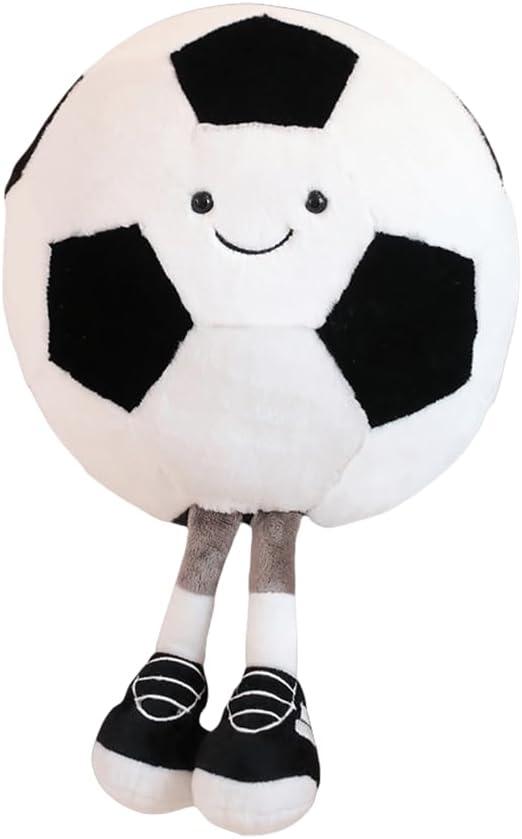 13.7 inch Stuffed Sports Balls Toy Creative Football Doll Fun Cute Plush Doll Toy Plush Stuffed Spherical Soft Toys Sports Throw Pillow CushionKids Gift(Football) (11)