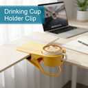 4Pcs Drinking Cup Holder Clip, Desk Adirondack Chair with Cup Clip Holder for Water Drink Beverage Soda Coffee Mug