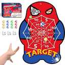Large Dart Board for Kids – Creative Net Pattern Design with Math Challenge Zones ×2 and ÷2, Colorful Sticky Ball Target Toy for Boys and Girls Ages 4–8, Safe Indoor Outdoor Party Game