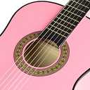 Music Alley MA-34-PNK Acoustic Beginner Guitar Pack, Pink
