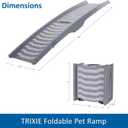 TRIXIE 59-in Pet Ramp for Small to Medium Dogs up to 55 lbs, Foldable and Lightweight Easy to Store